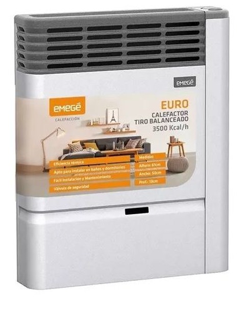 Calefactor Emege Euro 3500c Tiro Balanceado Multigas 2135 Tb