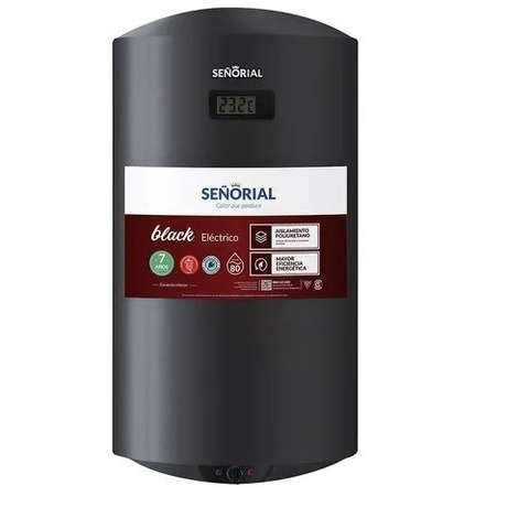 Termotanque eléctrico Señorial 80Litros  Family Black conexion inferior 