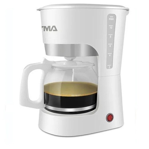 Cafetera Atma Semi Automática de Filtro 1,25 Lts Ca8133p Color Blanco