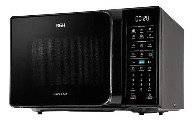 Microondas BGH B228DN20 negro 28Litros con grill 
