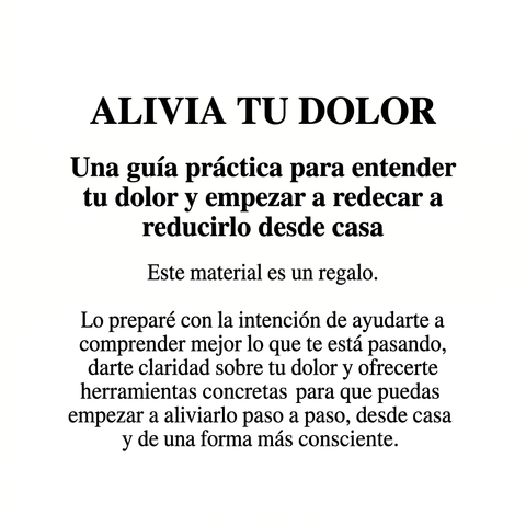 Alivia tu dolor