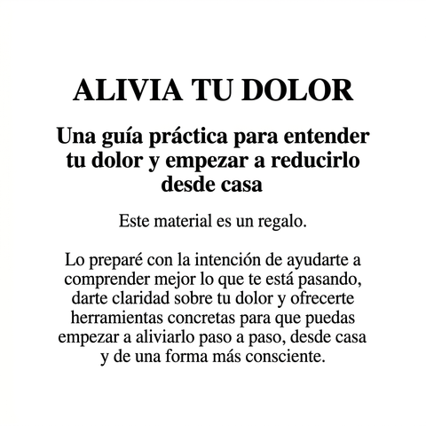 Alivia tu dolor