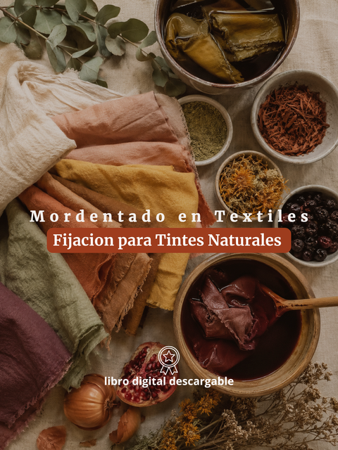 Mordentado para Tintes Naturales. Fijación Textil en Algodón, Lino y Fibras Vegetales