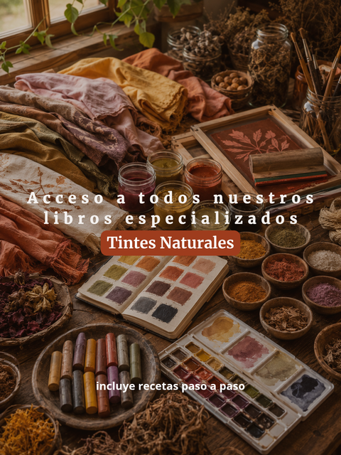 Pack Completo de Tintes Naturales | Tintorería Natural, Mordentado, Pinturas Textiles y Acuarelas