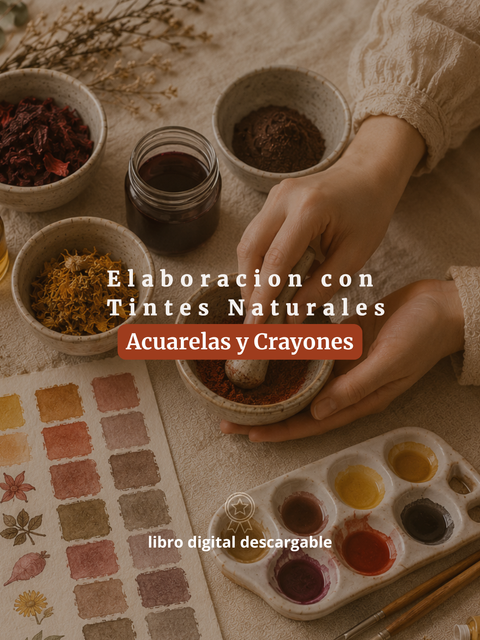 Acuarelas y Crayones con Tintes Naturales