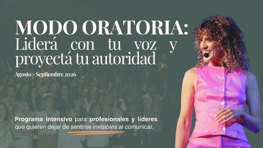 MODO ORATORIA: Liderá con tu voz y proyectá tu autoridad