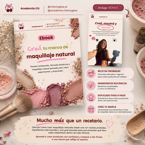 Ebook: Creá tu marca de maquillaje natural