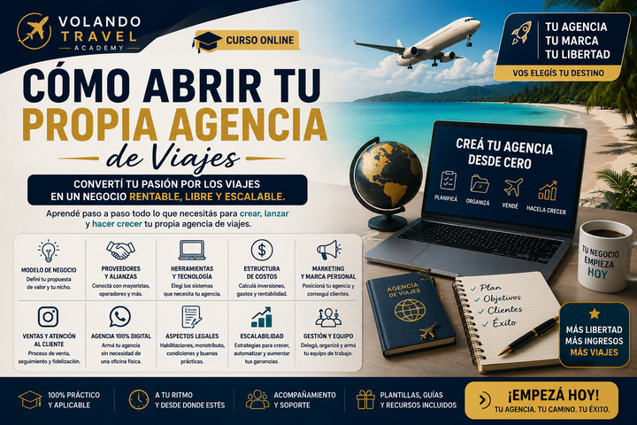 Como abrir tu propia agencia de viajes