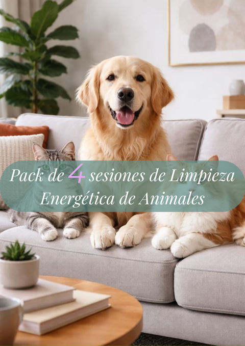 Pack de Sesiones de Limpieza Energética de Animales / Mascotas