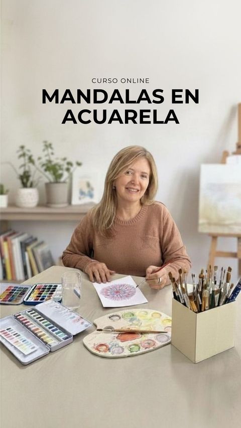 Mandalas en Acuarela. Colores en Movimiento.