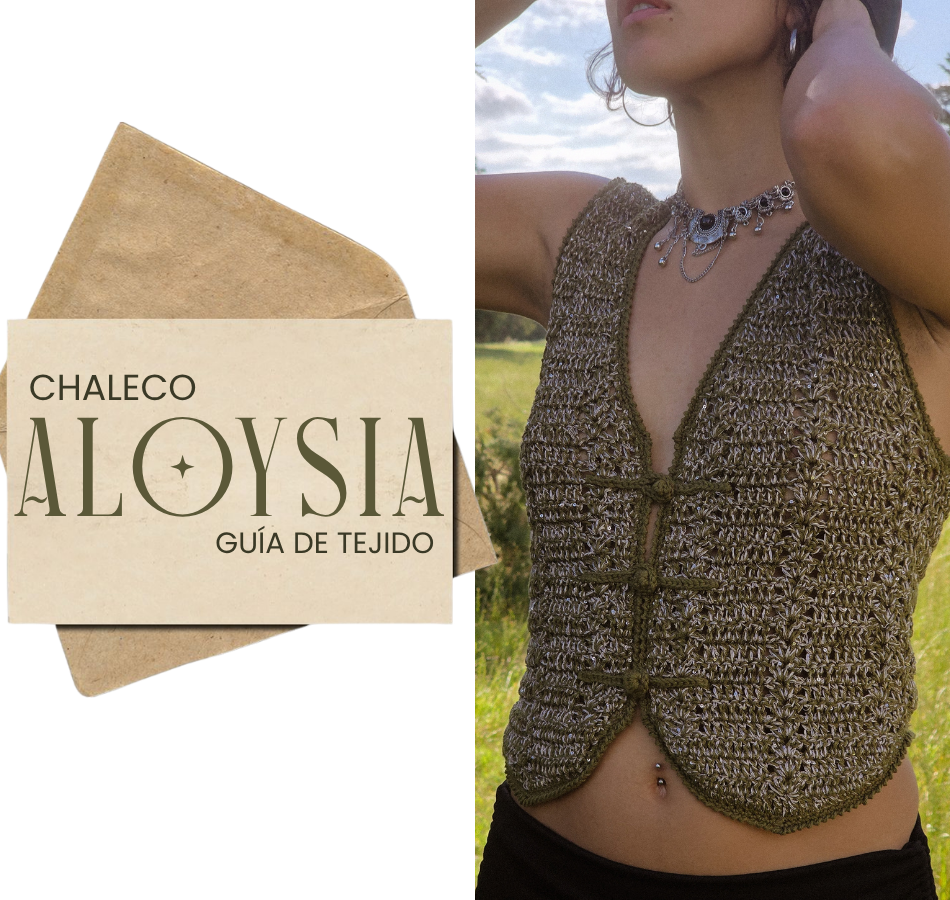 Chaleco sastrero a crochet