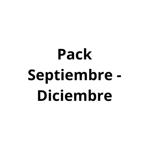 Planner - Pack Septiembre - Diciembre 2025