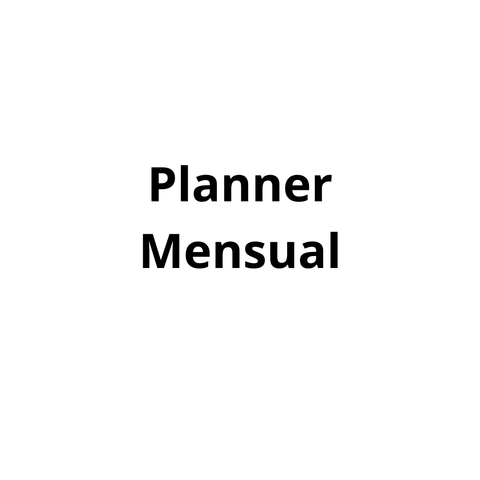 Planner Mensual