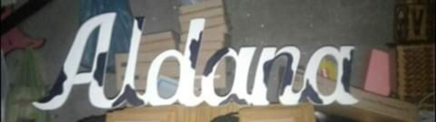 Nombre para mesa dulce en fibrofacil 