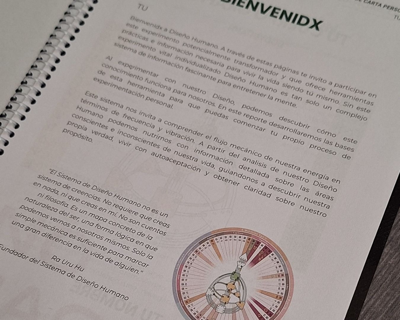 Reporte informe personalizado de Diseño Humano