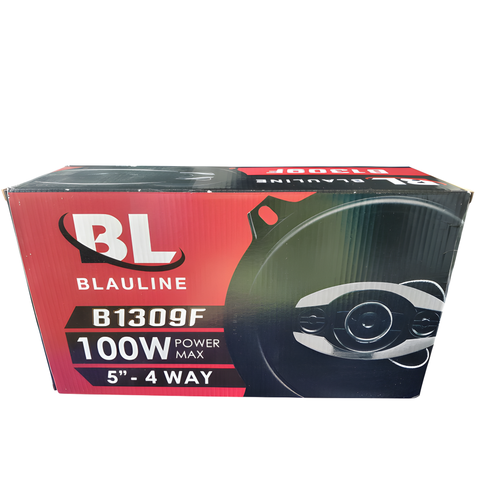 PARLANTES 5 Pulgadas BLAULINE 100w 4 Vías Cuatriaxial  B1309F Negro