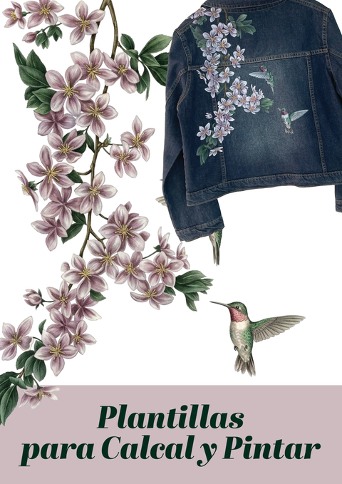 Pack de plantillas para tu campera — 13 diseños botánicos y decorativos
