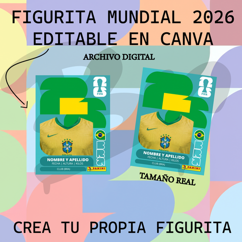 FIGUTIRA PANINI BRASIL EDITABLE EN CANVA
