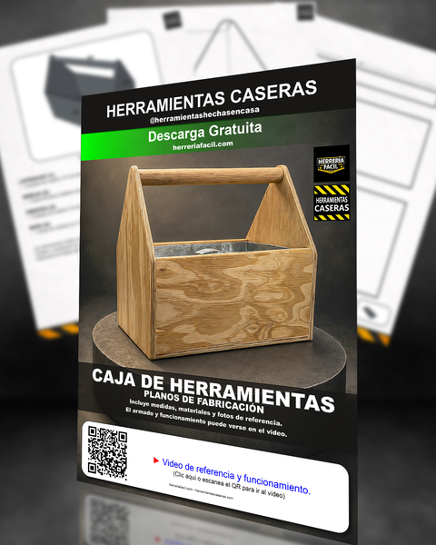 Planos Caja Herramientas Vintage de Madera