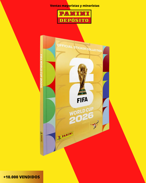 ÁLBUM DEL MUNDIAL 2026 (Tapa Dura Dorado)