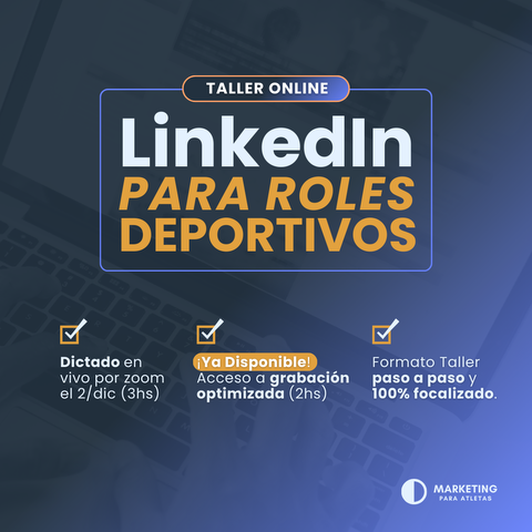 [TALLER ONLINE] LinkedIn para Roles Deportivos