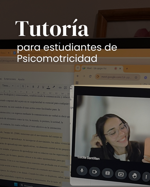 Tutorías a estudiantes de Psicomotricidad 