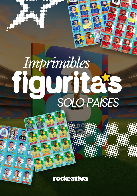 Imprimible SOLO PAÍSES Mundial 2026