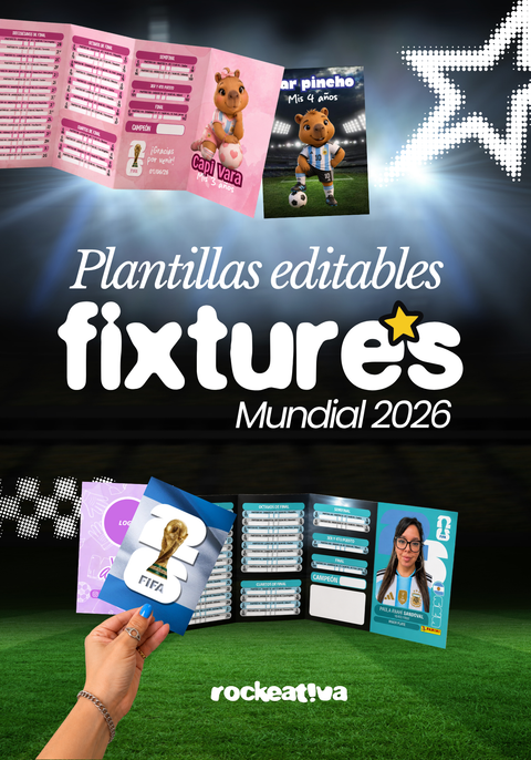 Editables - Fixtures Mundial 2026