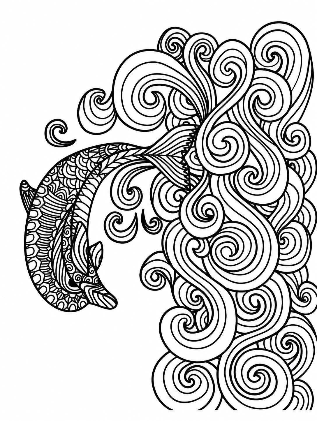 Diseño de mandala para colorear