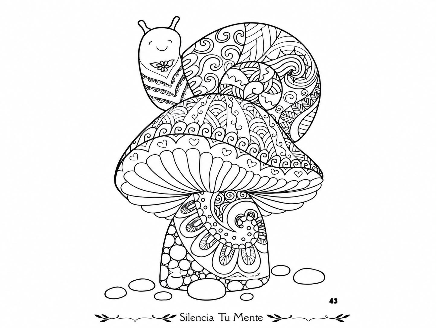 Página del libro Mandalas para colorear