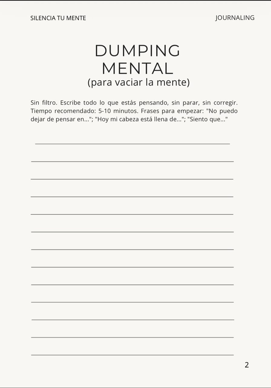 Segunda plantilla de journaling