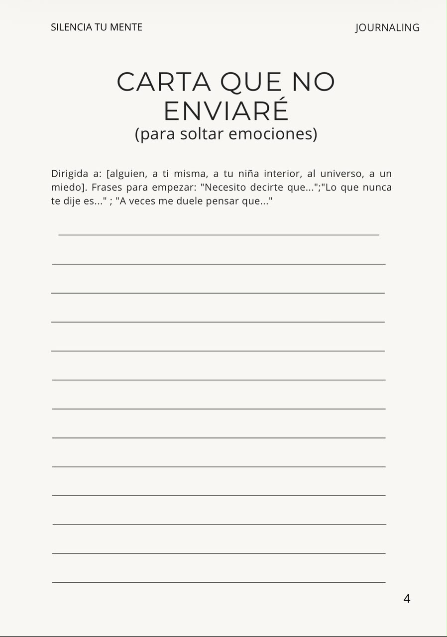 Cuarta plantilla de journaling