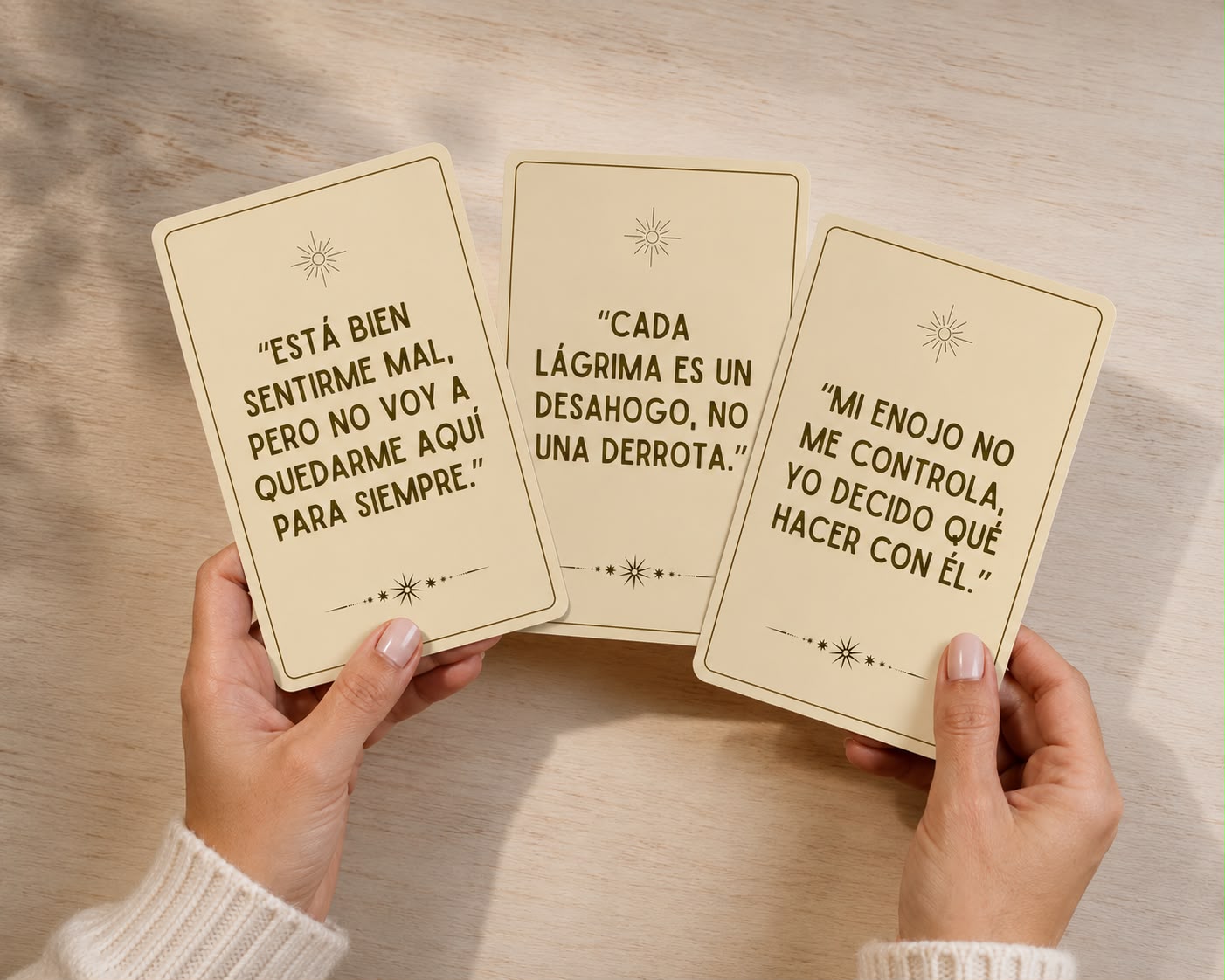 Tarjetas SOS para gestionar emociones