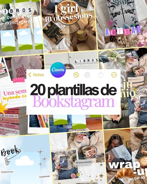 20 Plantillas Virales de Bookstagram