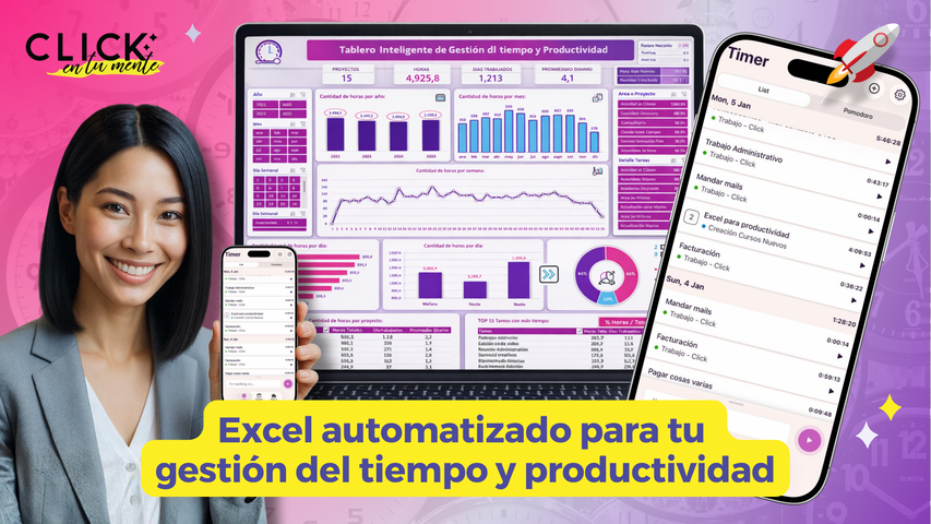 Excel para Gestión del Tiempo y Productividad