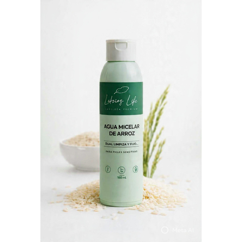 Agua Micelar de arroz (Limpieza facial profunda diaria) 