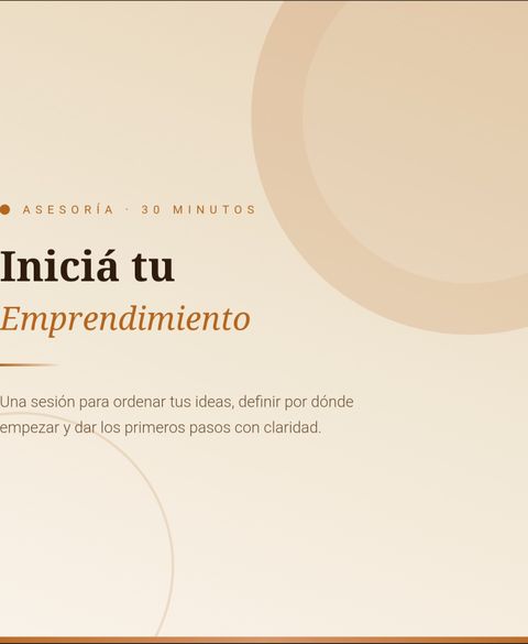 Asesoría de Inicio Emprendedor - 30min.