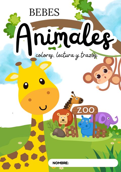ANIMALES BEBES | LIBRO PARA COLOREAR + GRAFONOMO