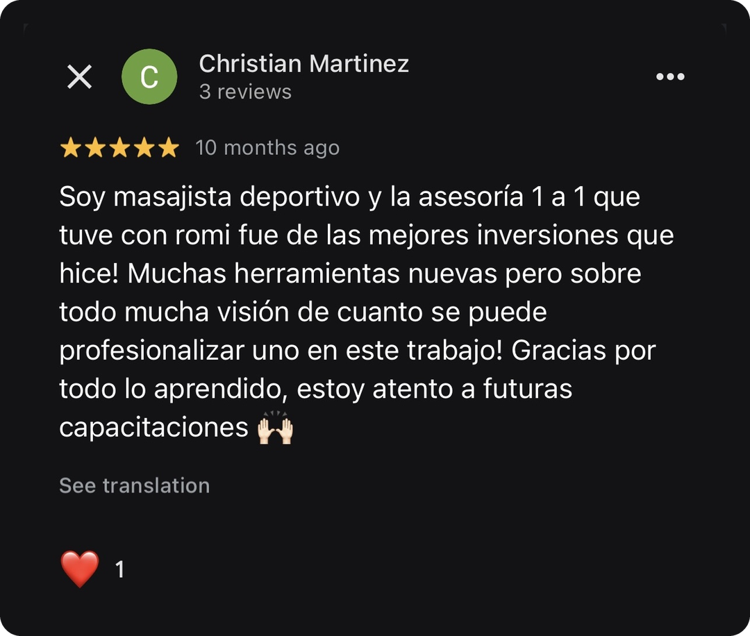 Testimonio de un alumno/a