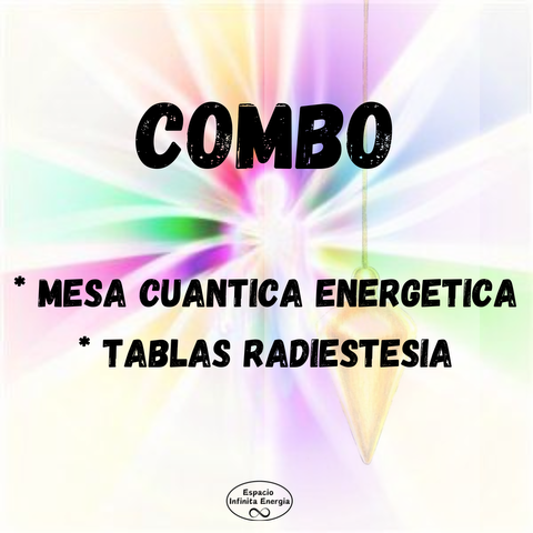 COMBO: Mesa Cuantica Energetica + Tablas de Radiestesia