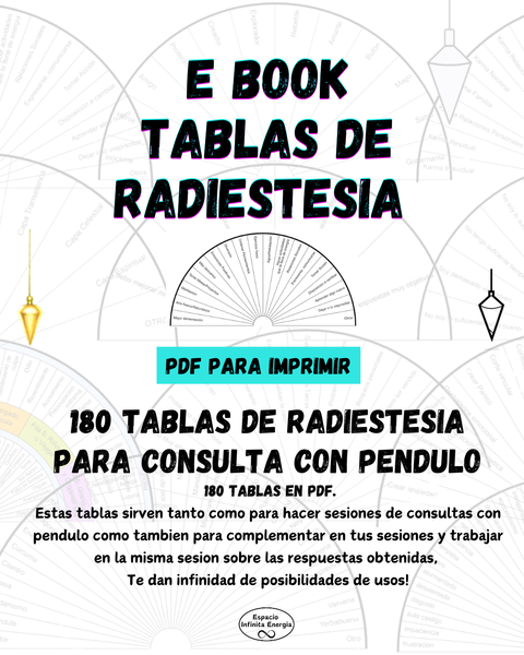 Ebook * TABLAS DE RADIESTESIA PARA CONSULTAS CON PENDULO