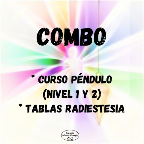 COMBO: Curso Pendulo: Nivel 1 y 2 + Tablas Radiestesia