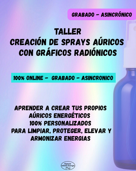 Taller * Creación de Sprays Aúricos con Gráficos Radiónicos *