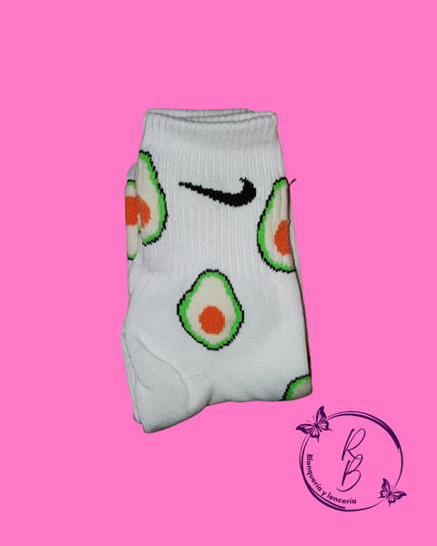 Medias 3/4 Nike Blancas con Paltas