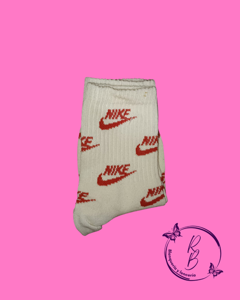 Medias 3/4 Nike Nude Pipas Naranjas