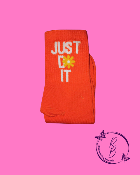 Medias 3/4 Just Do It Naranja