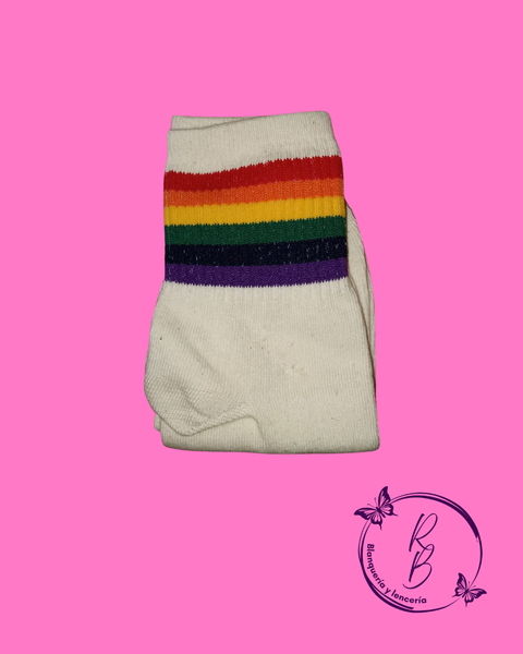 Medias 3/4 Nude con Arcoiris