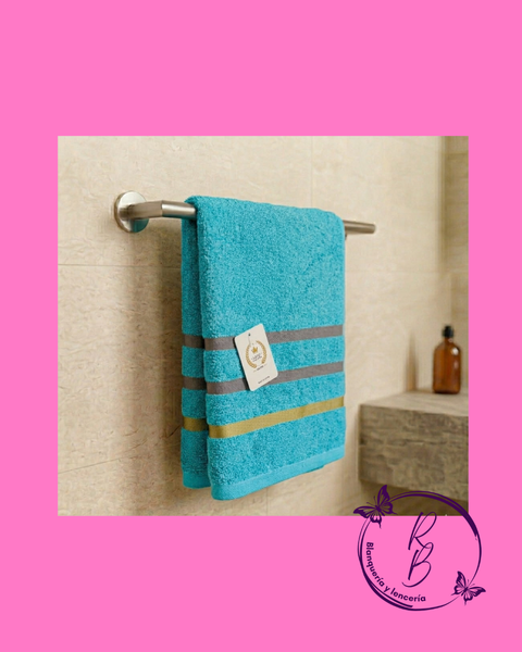 Toallon con 3 Lineas Decorativas