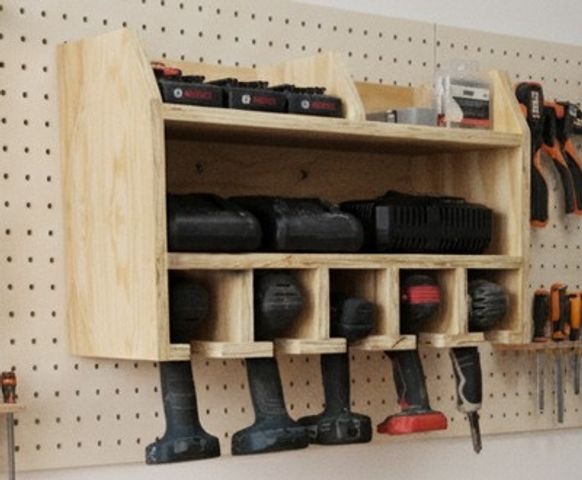Organizador de 5 taladros y accesorios