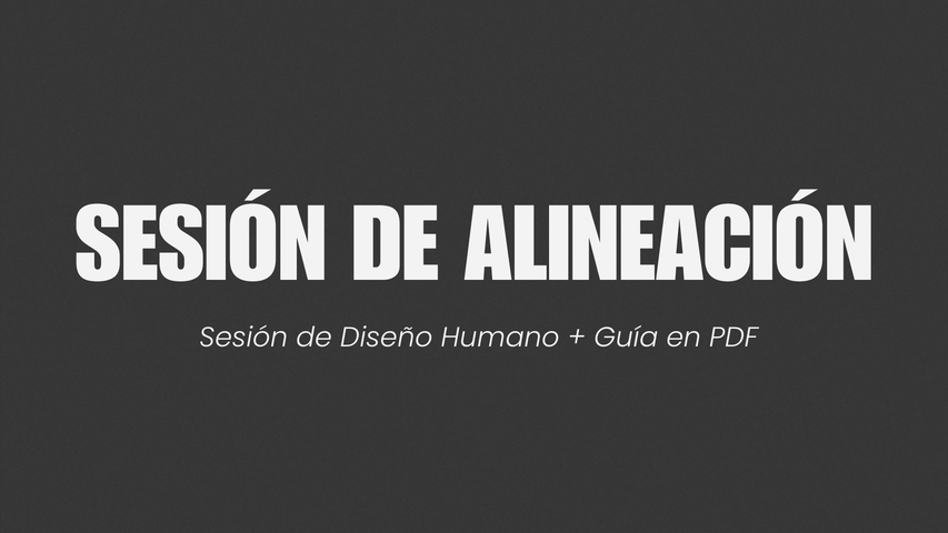Sesión de Alineación + Guía en PDF